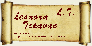 Leonora Tepavac vizit kartica